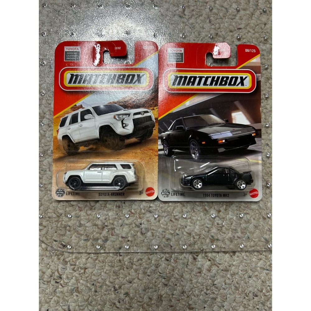 Matchbox Toyota 4Runner & 1984 MR2 Diecast Car‎ Set 09/125 & 08/125
